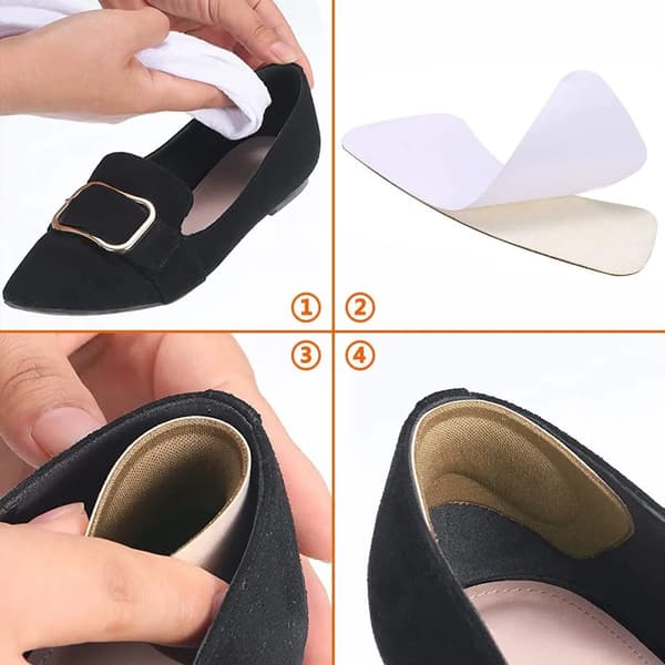 Självhäftande hälskydd 4 par Heel Grips Liners