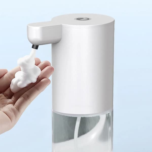 Automatisk skumsåpedispenser 350 ml Berøringsfri USB-lading IPX4 hvit ABS PP