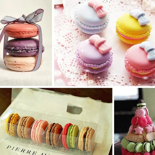 Silikone Macaron Måtter 2-pak Små Nonstick Bagemåtter Til Ovn Mikrobølgeovn