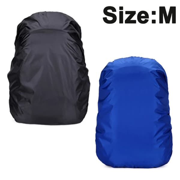 Ryggsäcksregnskydd 2-pack 45L Vandring Camping Cykling Justerbara remmar Vikbara