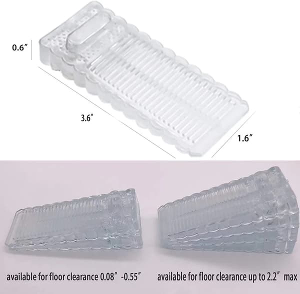 Dørstopper i gummi, 5-pakning Rubber Door Stop