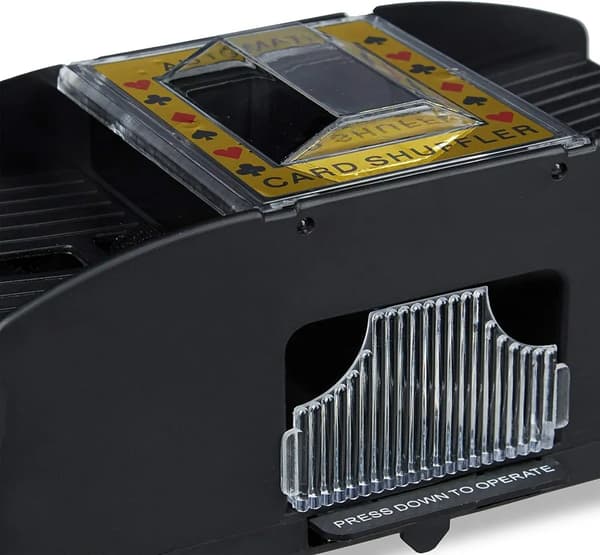 Batteridrevet automatisk kortblander, svart