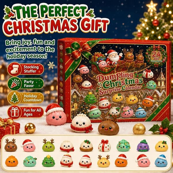 Jule Squishies Julekalender 2026 Nedtælling til Voksne Christmas Squishies Advent