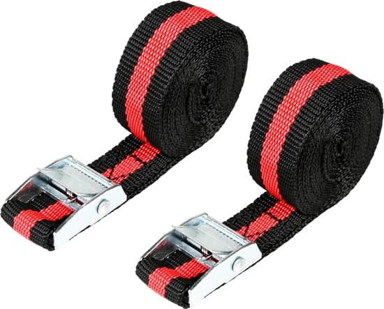 Surrestropper Sort 2-pak 2,5 m kompatibel med lastsikring Benson Spanbanden -