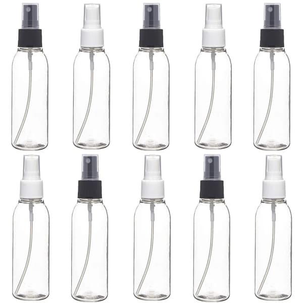 Minisuihkepullo, 100 ml uudelleentäytettävä muovinen suihkepullo, tyhjä pullo, läpinäkyvä hajuvesisumutin