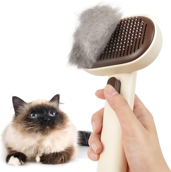 Kattborste för fällning Innekatt Långt Kort Hår Universal Husdjursborste Cat Deshedding Comb