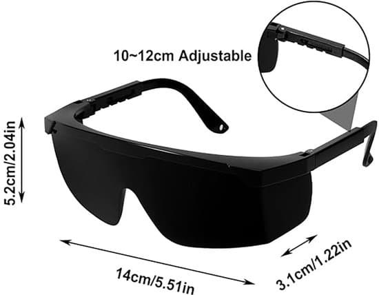 Skyddsglasögon 2-pack Stänksäkra Justerbara Unisex Svarta Beschermbril -2 stuks