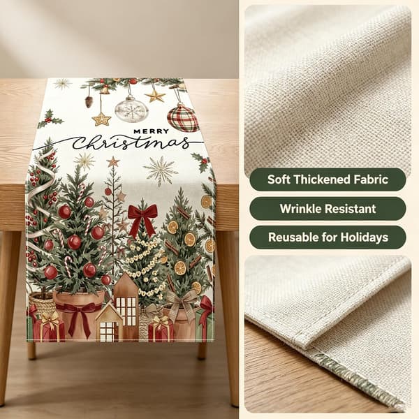 Julbordslöpare 13×72 tum Christmas Table Runner