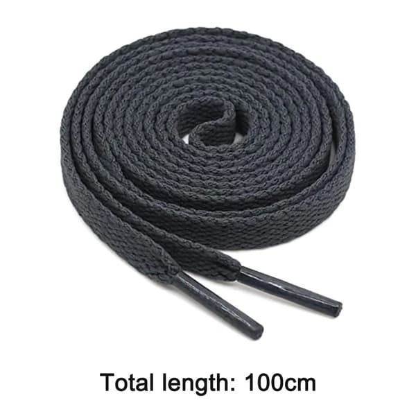 Flate skolisser 2 par polyester PP 0,8 cm brede 100/120 cm joggesko fritidssko