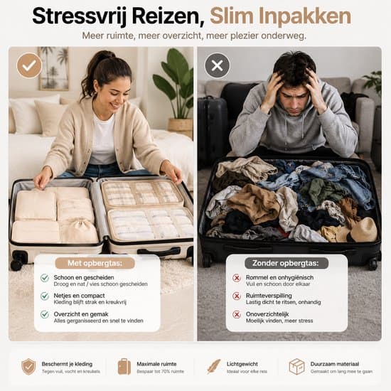 9-pack packkuber set bagageorganisatör resetillbehör BOTC Packing Cubes