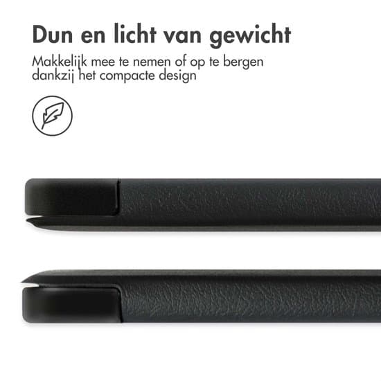 Svart trefaldigt surfplattefodral, kompatibelt med Samsung Galaxy Tab A9 Plus