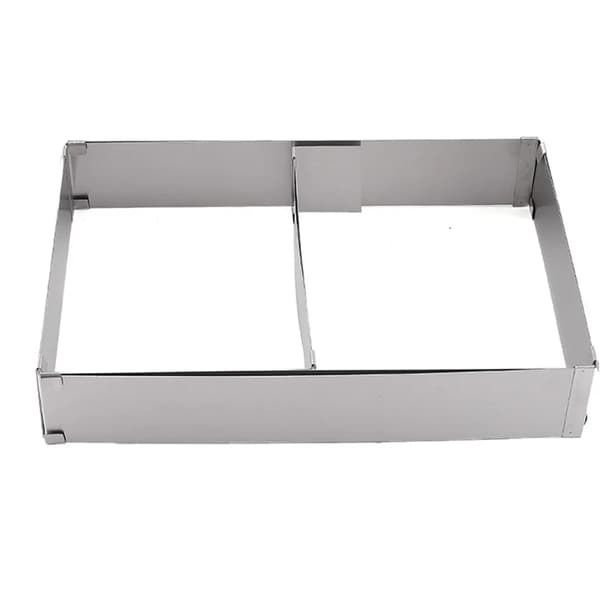Rostfri rektangulär justerbar kakform Stainless Rectangular Adjust