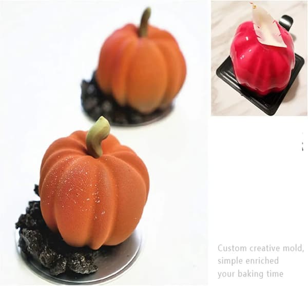 Halloween Gresskar Silikonform 1 stk 6 Hulrom 3D Såpe Stearinlys Kake DIY Baking