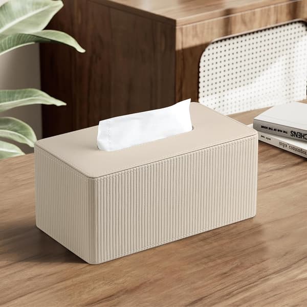 1 kpl nahkainen nenäliinalaatikko Beige 1 stuk -