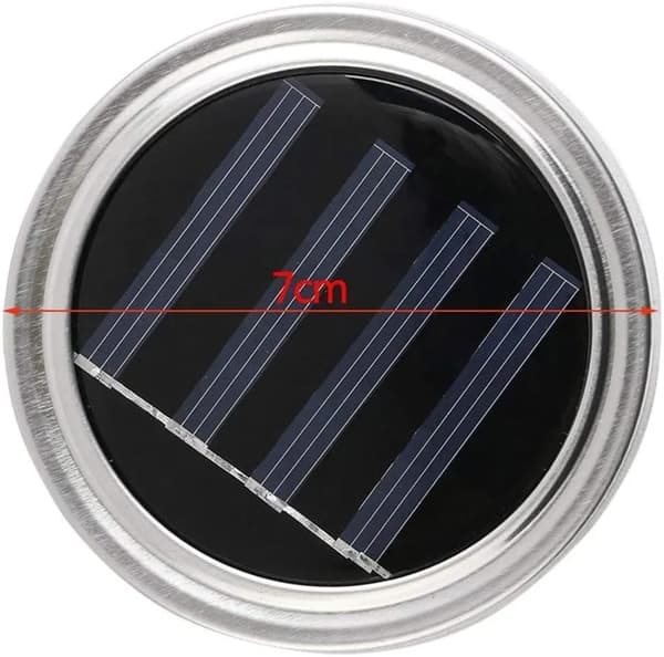 Solar LED-krukkelåg 3-pak Mason Jar Solar