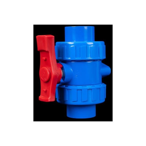 PVC kugleventil DN25 32mm 2-vejs limsamling + BSP gevind afspærring til vandledninger