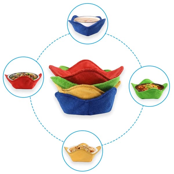 4 kpl mikroaaltouunin kulhonpidikkeitä 4 pcs