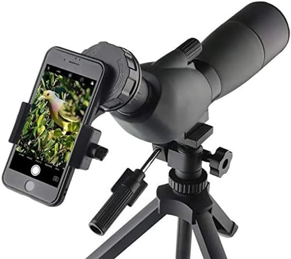 Smarttelefon Teleskopadapterfeste Passer Kikkert Spotting Scope Okular 24-47mm