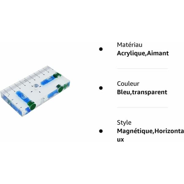 Blå Klar Multi T Vattenpass med Magneter 95×51×13mm Dubbel Libell mm Skala