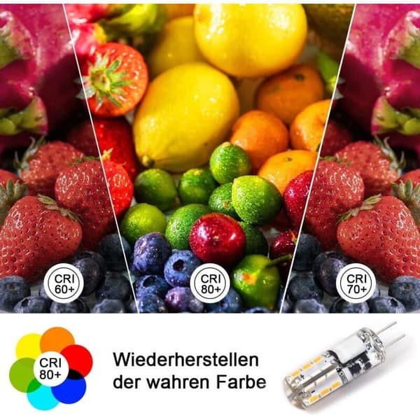 G4 LED-lampor 2W 180LM Varmvit 3000K AC/DC 12V Motsvarar 20W Halogen Ej Dimbar 10-pack