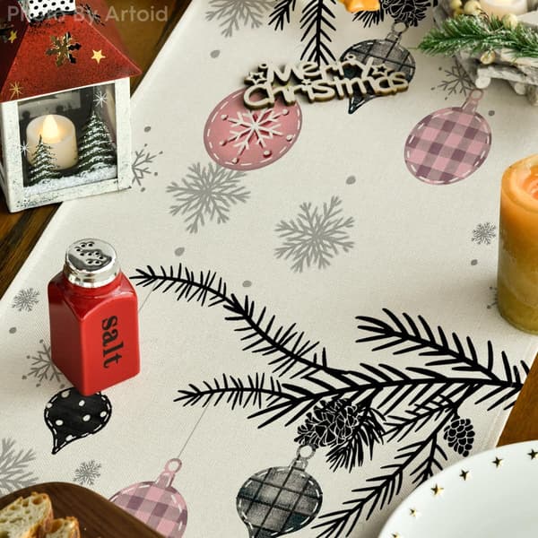 Furu God Jul Bordløper Hjemmefest Dekor 13x72 Tommer Artoid Mode Pine