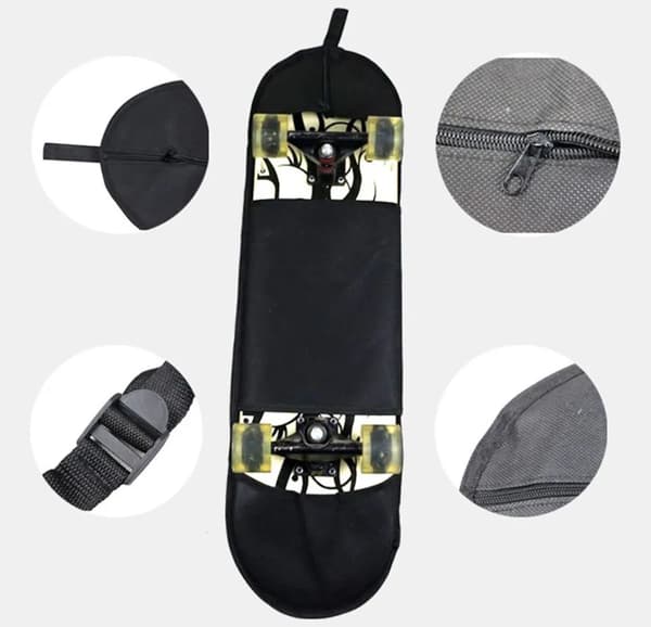 Skateboard Bärväska Vattentät Longboard Pack Duk Axel Hand Passar 30in