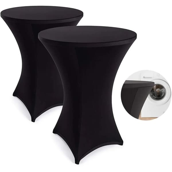 Stretch Bar Bordsskydd Pub Duk Svart 60cm 2st
