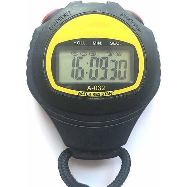Stor Display Elektronisk Stoppklocka Pro Löptimer ABS Mellantider för Löpning Simning Rodd Tränare Domare