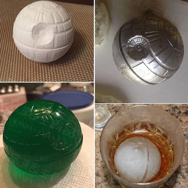 3D Star Wars Dødsstjerne Silikone Isbakke (2-pak)