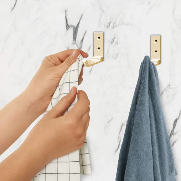Sammenfoldelig vægkrog, 90° foldbar solid aluminiumstøjskrog, rustfri stålkrog til skab, badeværelse, køkken