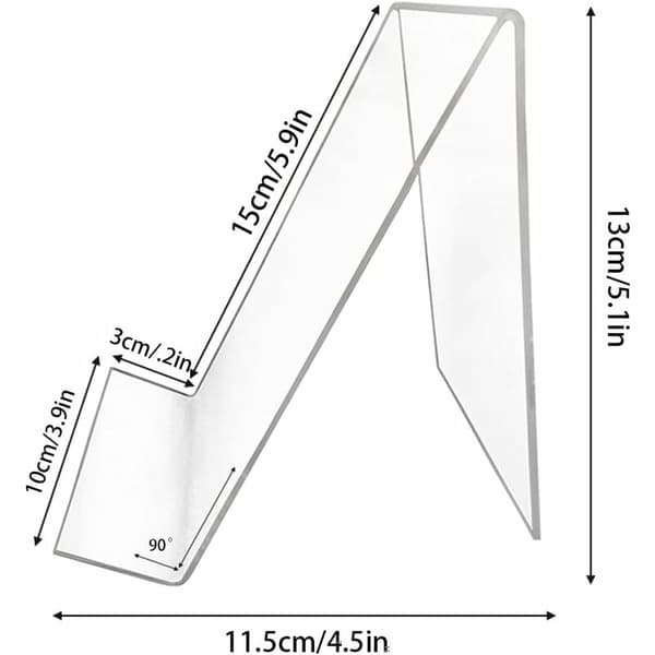 Transparent akryldisplayställ 5-pack 1 set