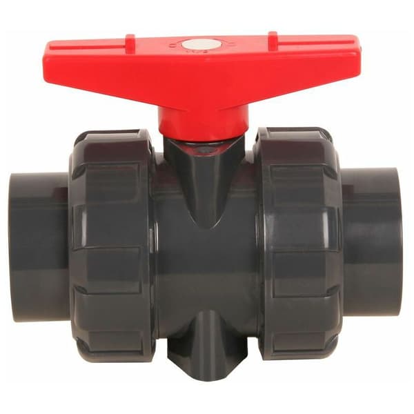 PVC Dobbeltkugleventil til limning 25mm DN20 Poolventil til lim-PVC-rør