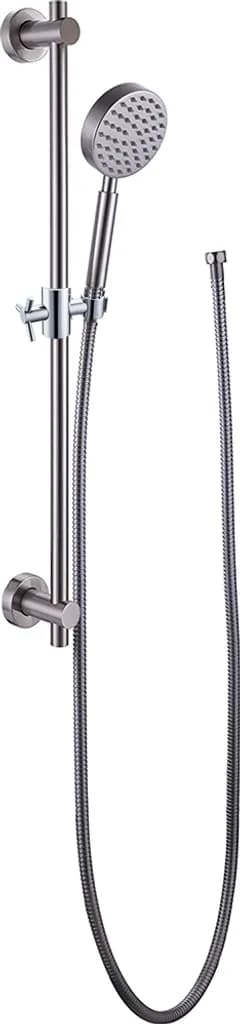 Håndholdt brusehovedholder justerbar ABS krom passer til 20-25 mm rund stang 360