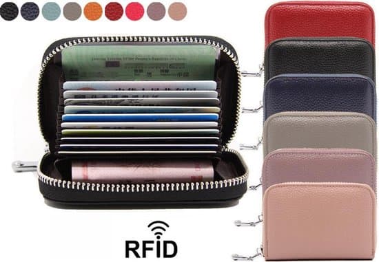 Rosa Mini Lommebok RFID-blokkering