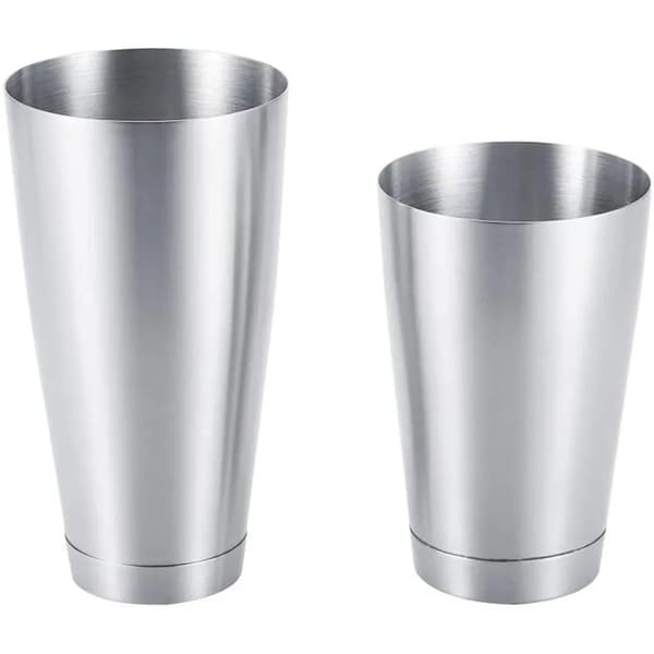 Boston Cocktailshaker Set Rostfritt Stål 820ml 550ml Silver 1 Set