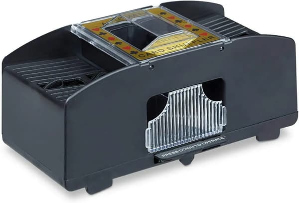 Batteridrevet automatisk kortblander, sort