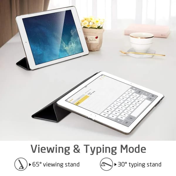 iPad 10.2 7:e generationens fodral Ultratunt Smart Flip Auto Sleep Multi Angle View Stativ
