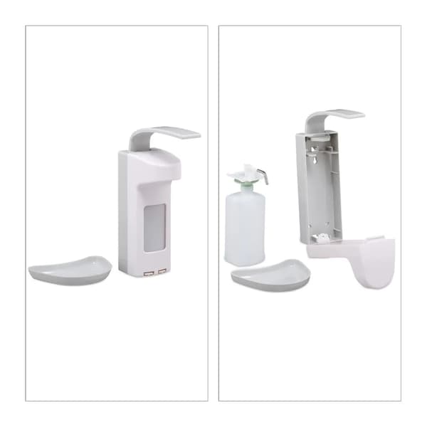 Väggmonterad 500 ml tvåldispenser ABS-pump observationsfönster Hem Offentlig desinfektionsmedelsflaska