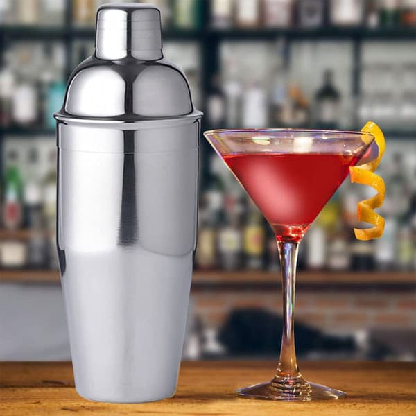 550 ml cocktailshaker i rustfrit stål, 3-delt barsæt, 550 ml kapacitet, 1 sæt