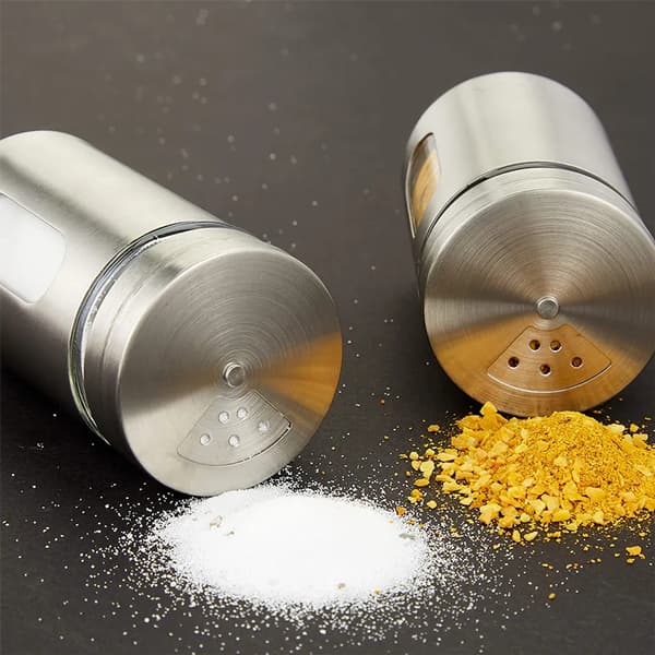 Glas Rustfrit Stål Krydderiflaske Glass Stainless Spice