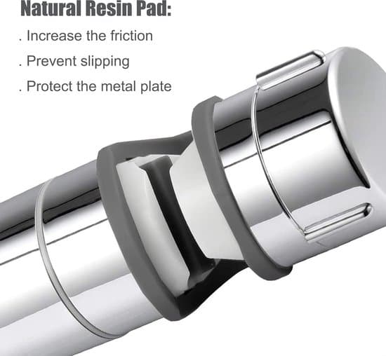 Brusehovedholder til 18-25 mm stang 360° justerbar ABS krom