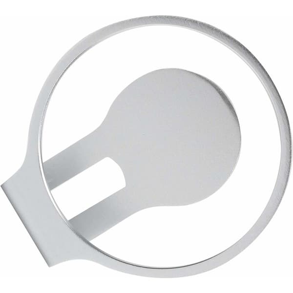 Minibandfäste i aluminiumlegering, platsbesparande, silver, inga högtalare