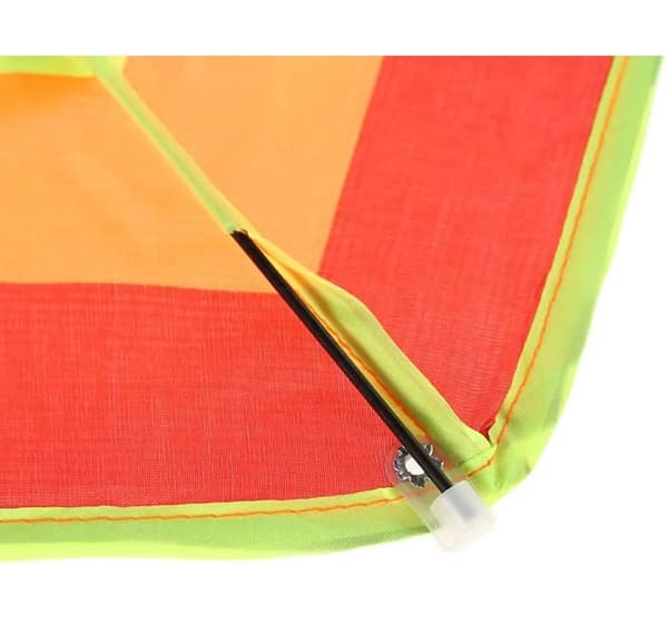 Enkeltlinje Regnbue Drage Drage Stribet med 100m Linespole 95x50cm Polyester 1 Sæt