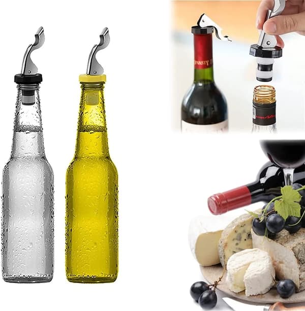 Spak Vinflaskepropper 6 stk Silikonforsegling Universal Vin Champagne Øl