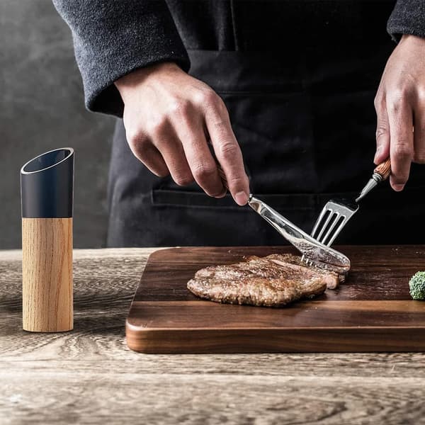Træ salt- og peberkværn - Justerbar keramisk kværn