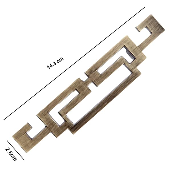 2 køkkengreb møbelgreb 64 mm hulafstand skabsgreb grøn bronze 96 mm