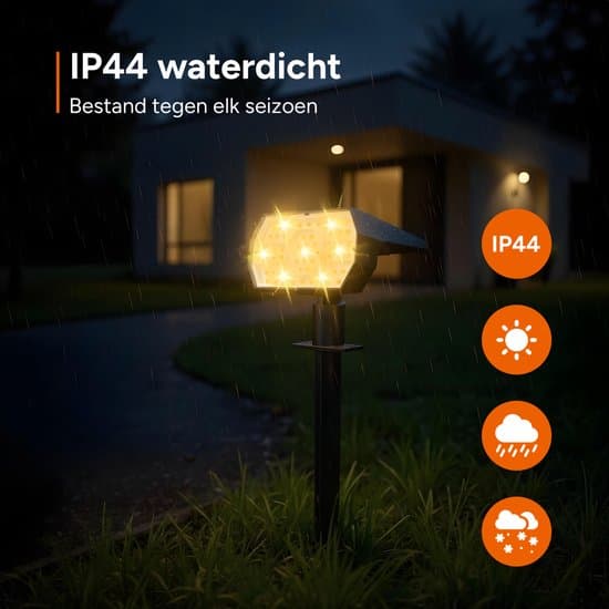 Solar Hagelys - 2 Stykker - Solar Hagelys Buitenlamp op Zonne
