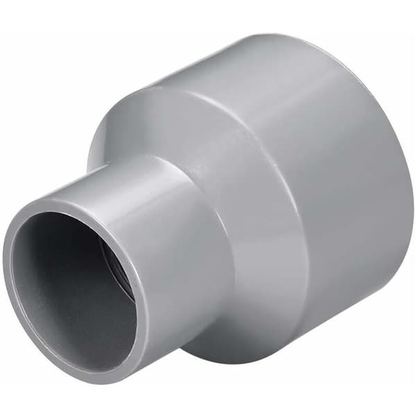 5 st PVC-reduceringskoppling 50 mm × 32 mm nav × nav DWV grå avloppsventilationskoppling