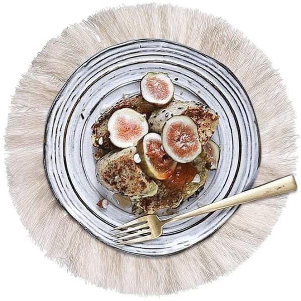 Håndvævede Macrame Coasters 4 stk. Boheme 16 cm Runde Bomuldsreb Bordmåtter