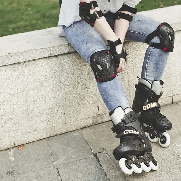 Barns skyddsset Rullskridskor Skyddsutrustning Knä Armbågsskydd Skateboard Skyddsutrustning